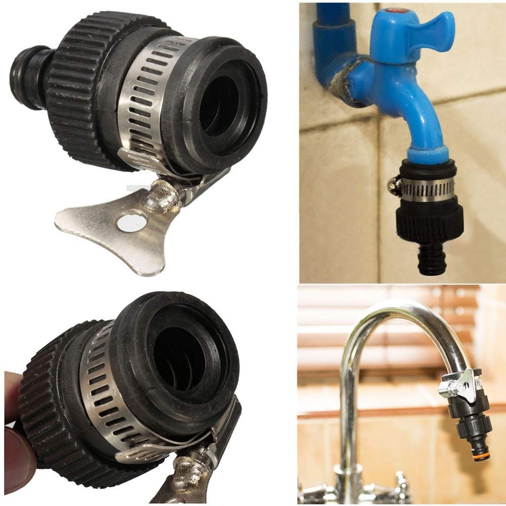 Noir Baignoire Adaptateur De Robinet Et Rallonge De Robinet Et Tout Le Corps En Metal Pour Tuyau Darrosage Outils De Cuisine Et Gadgets Adaptateur De Robinet Universel Pour Mitigeur De Cuisine Evier