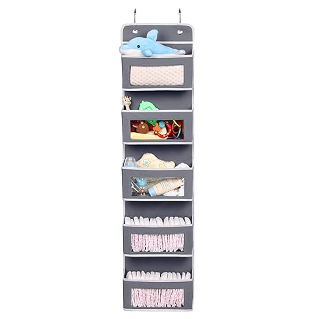 Magicfly Door Organizer With 5 Large Pocket Clear Windows Wall