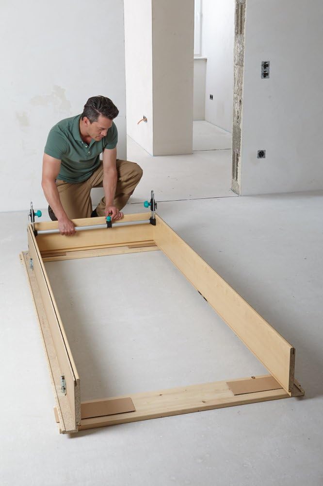 wolfcraft "Easy" Door Frame Jig I 3675000 I The Clever Helper for Fitting Doors, Turquoise, 610/735/860/985 mm - Image 3