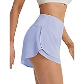 baleaf Women's High Waisted Athletic Running Shorts 3" Quick Dry Workout Gym Sports Flowy Shorts with Liner Lightweight