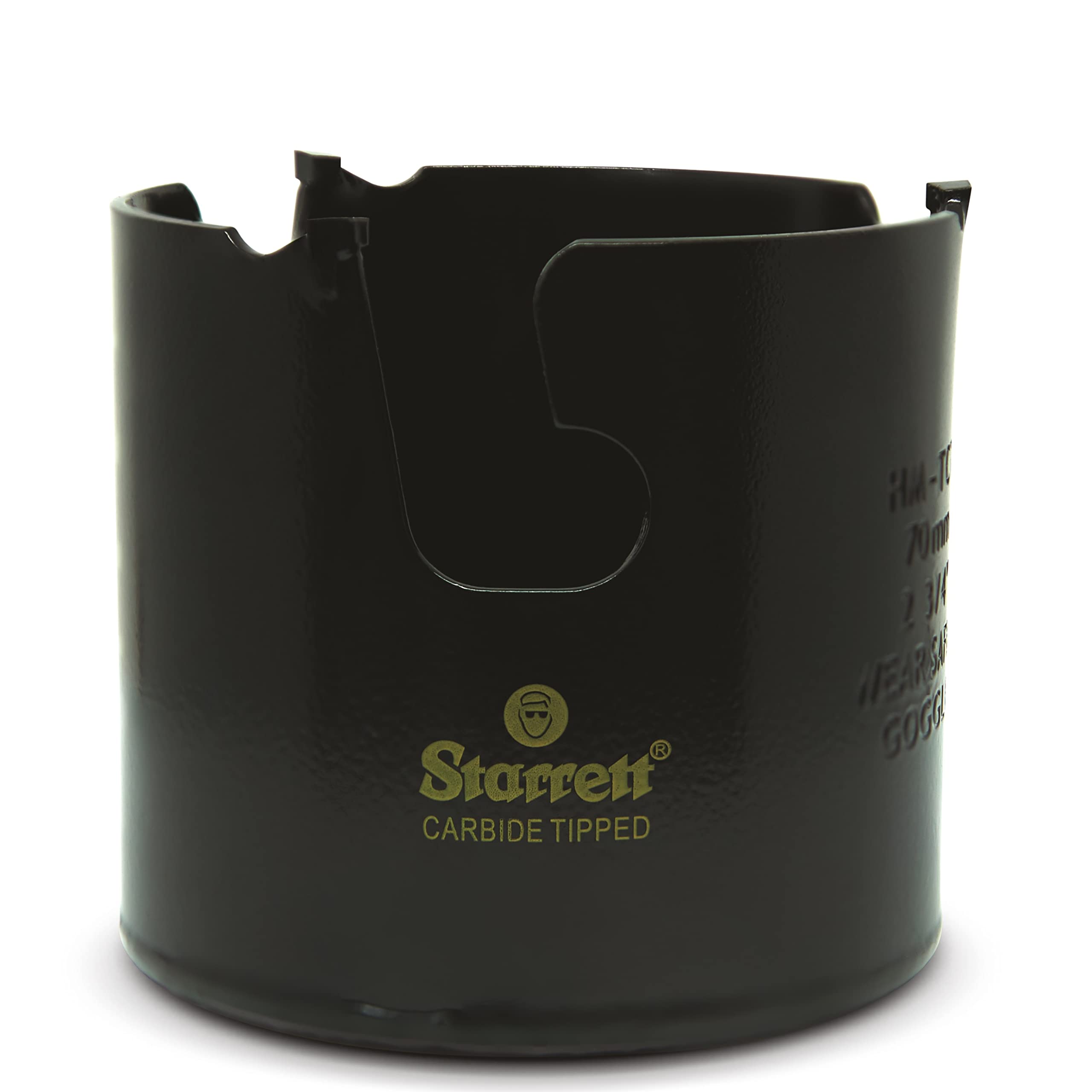 Starrett Tungsten Carbide Tipped Holesaw - MPH0234 Multi Purpose Cut TCT Hole Saw Cutter - For Wood MDF Plastics Ceramic Wall Tiles - 70mm