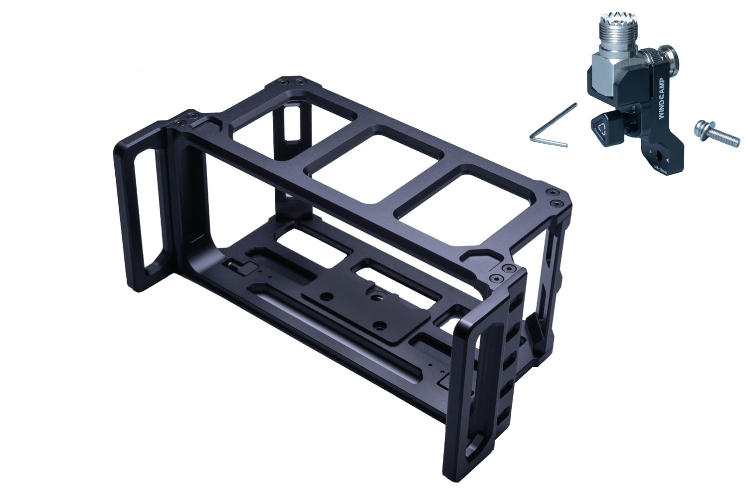 PQIQP WindCamp ARK-705 Shield+RC-2 Quick Release Support for IC-705 Carry Cage