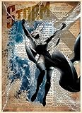 Storm Xmen art print, splatter art, superhero decor,cool pop art, vintage dictionary art print