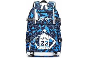 FANwenfeng Basketball Player J-ordan Luminous Backpack Travel Backpack Fans Bag for Men Women (Style 17)