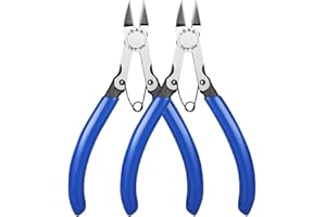 IGAN-330 Wire Flush Cutters (Pack of 2), Electronic Model Sprue Wire Clippers, Ultra Sharp and Precision CR-V Side Cutting ni