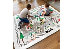 nexace Kids Rug Play Mat, City Life Great for Playing with Cars for Bedroom Playroom,Carpet,Soft Large Size,4.9x6.4 FEET (4.9'x6.4')