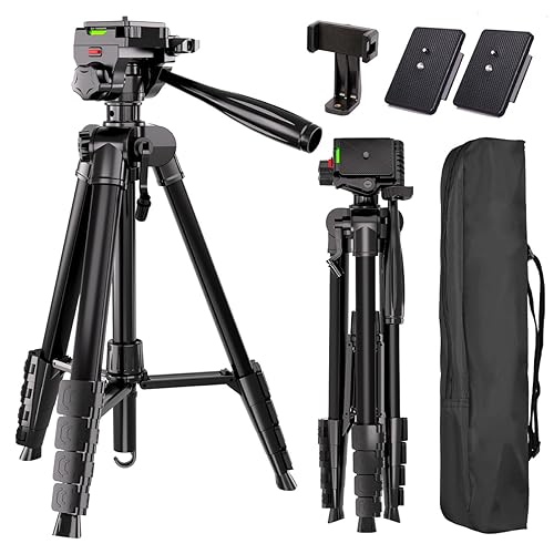 Tripod, Lusweimi 73-Inch Camera Tripod Stand with Travel Bag for