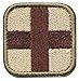 Bundle 4 Pieces Cross Tactical Medic Medical Aid Embroidery Patches Tactical Medical Backpack Armband Insignia Patch