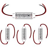 LED Flash Strobe Controller Flasher Module | Compatible with Car, Boat, Household LED Strip or LED Bulb with Memory Function DC 5V~24V(4pcs)