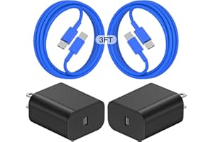 FASHIA 45W Super Fast Charger USB C for Samaung,3FT Samsung Type C Charger Fast Charging Cable for Samsung Galaxy S24+Ultra,USB C Cord Android Phone Charger for Samsung Galaxy S23 S22 S21+Ultra-Blue