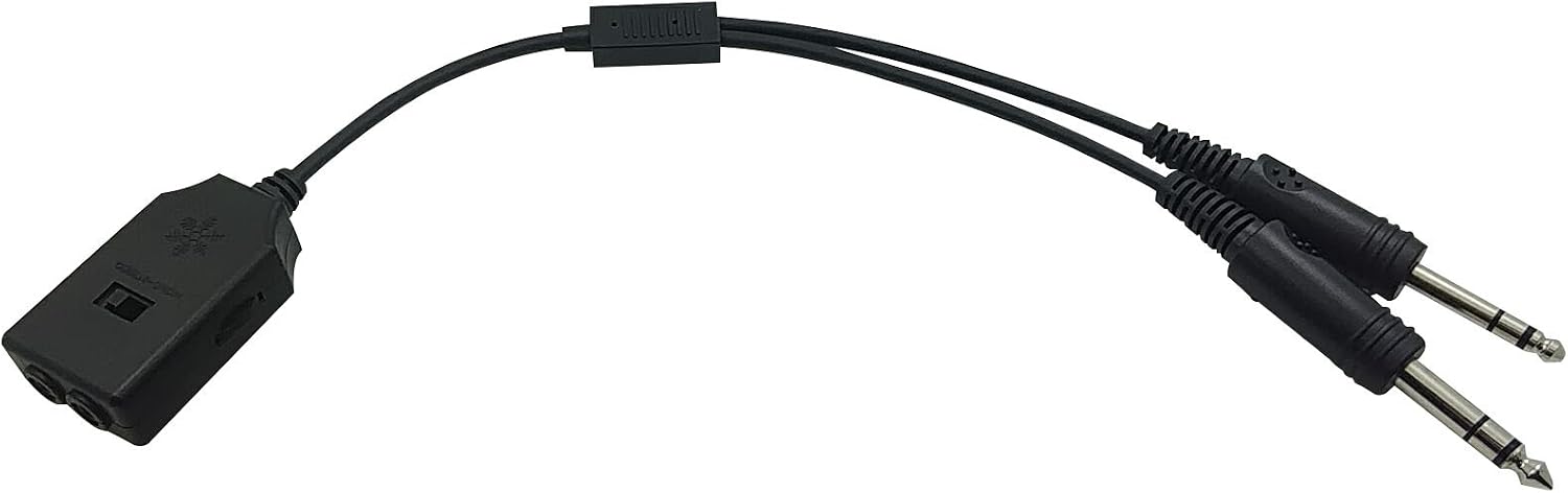 Crystal Pilot Dual 3.5 mm to General Aviation Adapter