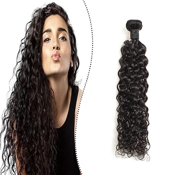 Ugeat Weaving Hair Extensions Echthaar Tressen Zum Einnahen Naturliches Schwarz 50 Cm Premium Brazilian Human Hair Bundles Natural Wave 100gramm Paket Amazon De Beauty