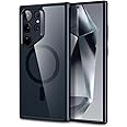 ESR for Samsung S24 Ultra Case, Compatible with MagSafe, Magnetic Case for Samsung Galaxy S24 Ultra, Military-Grade Protection, Yellowing Resistant, Classic Series, Clear Black