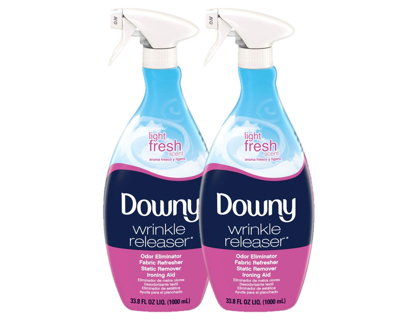 Downy Wrinkle Release Spray Plus, Light Fresh Scent, 67.6 Total Oz