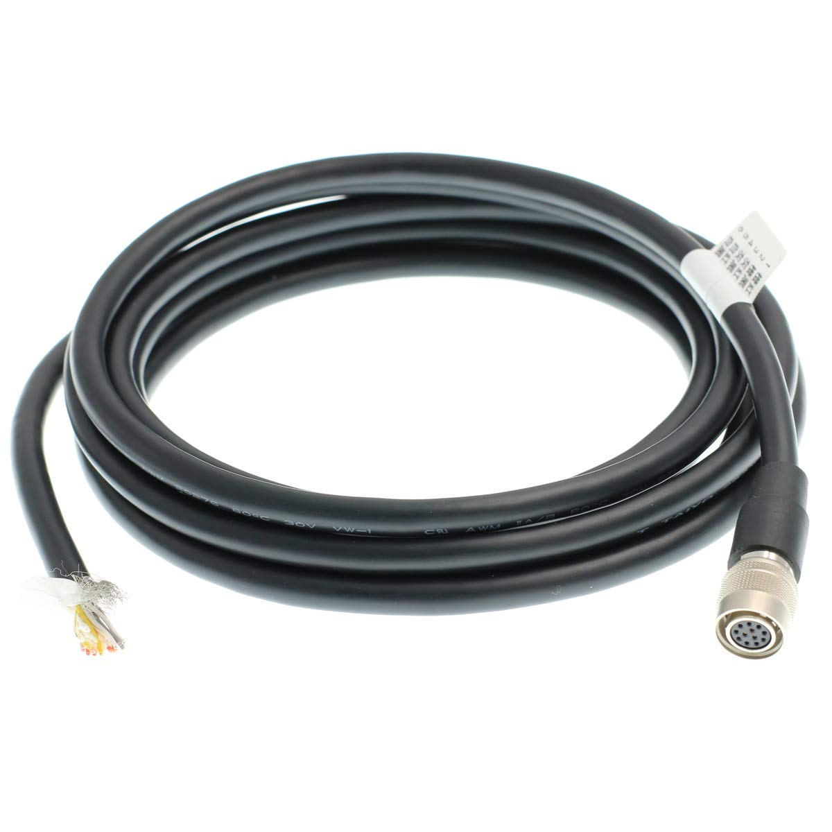 DRRI Hirose 12Pin Female HR10A-10P-12S to Leadwires I/O Cable for Basler Camera Aviator GigE(1M) — image 1