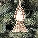 Ornament - Dear Santa All I Want for Christmas is a Porg - Raw Wood 5x3n