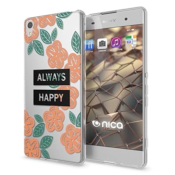 NALIA Handyhülle kompatibel mit Sony Xperia XA, Slim Silikon Motiv Case Phone Cover Crystal Schutzhülle Dünn Durchsichtig, Et