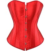 Kranchungel Corset Tops for Women: Plus Size Renaissance Corset - Lace up Bustier Overbust Halloween Costumes - Photo Shoots