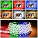 LED Flexible Strip Lights RGB 300LEDs 16.4Ft(5M) DC12V SMD5050 4Pin Dimmable Multicolor Tape Lighting for DIY Christmas Garden Outdoor Closet TV Backlight Mirror Decoration (Waterproof)
