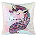 MHJY Unicorn Pillow Insert,Magic Reversible Sequins Mermaid Pillow 16