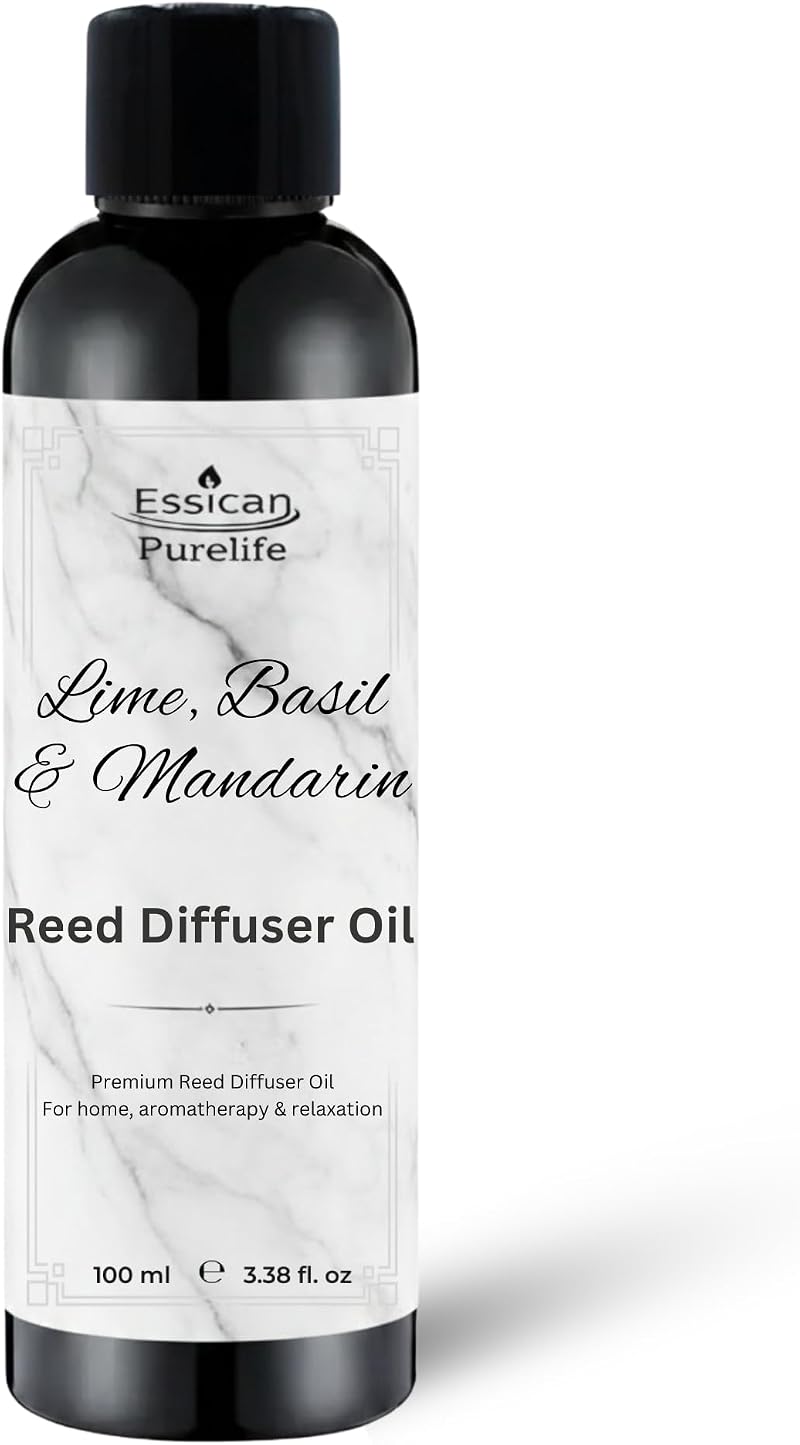 Essican Purelife Lime Basil Mandarin Reed Diffuser Oil Refill 100ml