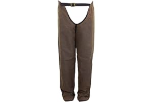 OUTBACK TRADING COMPANY Outback Trading Unisex 2099 Waterproof Breathable Full Length Zip Cotton Oilskin Western Chaps