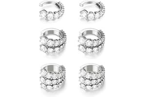 RJDJ Slimio Auricular Rowline Ear Cuff, Zunis Acupressure Lymphvity Auriculotherapy Earrings Clip, Non Pierced Lymphatic Drainages Acupressure Earrings Clip