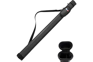 GSE Games & Sports Expert Billiard Cue Cases, 1x1 Deluxe Hard Billiard Pool Cue Stick Carrying Case, Pool Billiards Accessories (Several Colors Available)