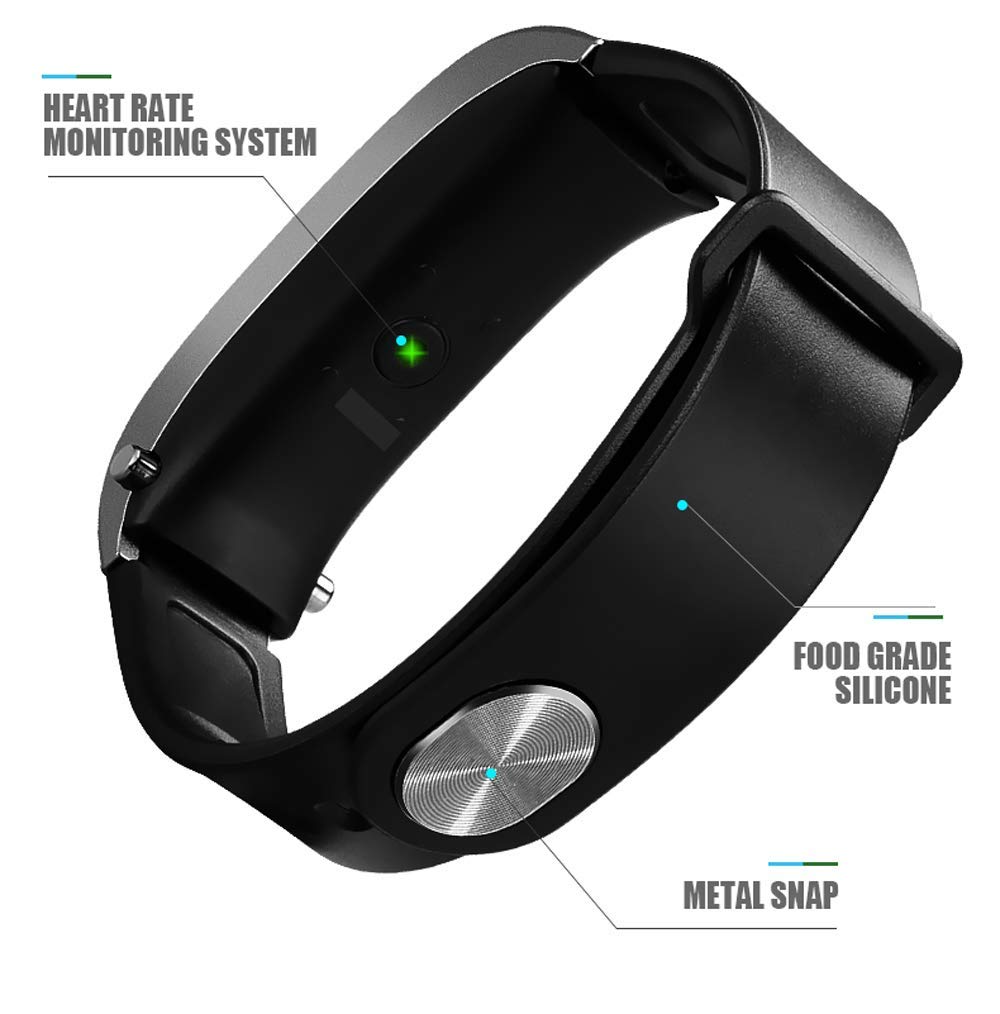 Hikaka Pulsera Inteligente 2 en 1 con Bluetooth Smartwatch ...