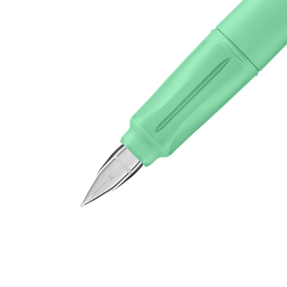 STABILO - Schulfüller mit Standard-Feder M - EASYbuddy Pastel in minzgrün - blau (löschbar) - inkl. Patrone 2