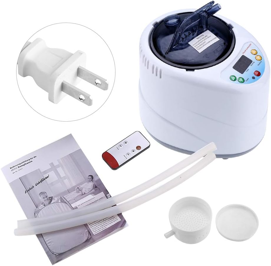 Huakii 2L Fumigation Machine, Home Steamer Steam Generator for Sauna Spa Tent Body Therapy(US Plug)