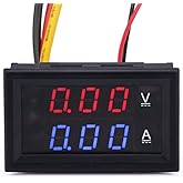 JacobsParts DC 100V 10A Voltmeter Ammeter Dual LED Display Panel Volt Guage Amp Meter Voltage Current Tester