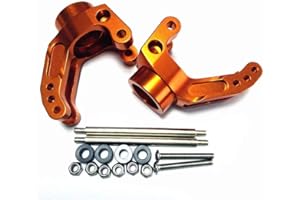 2pcs Aluminum Heavy Duty Rear Hub Carrier Set Orange for HPI Savage XL X 4.6 5.9 Flux