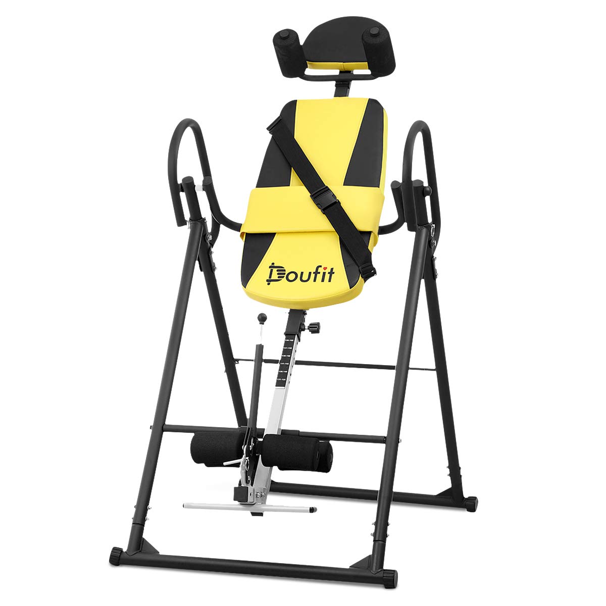 Buy Doufit Inversion Table for Back Pain , Foldable Heavy Duty Inverted