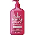Hempz Brazilian Berry Beauty Actives Lotion, Hydrating Moisturizer for Body, Hands and Feet 17 oz.
