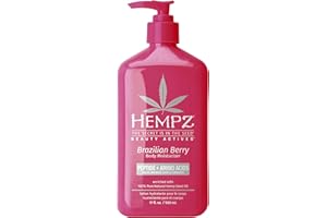 Hempz Brazilian Berry Beauty Actives Lotion with Peptides and Amino Acids, Hydrating and Firming Moisturizer for Body, Hands and Feet 17 oz.