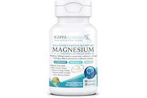 KAPPA NUTRITION Magnesium L-Threonate Parent (Magnesium L=Threonate 60 Capsules)