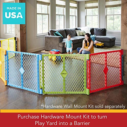 North States Superyard Colorplay 6Panel Play Yard Safe play area