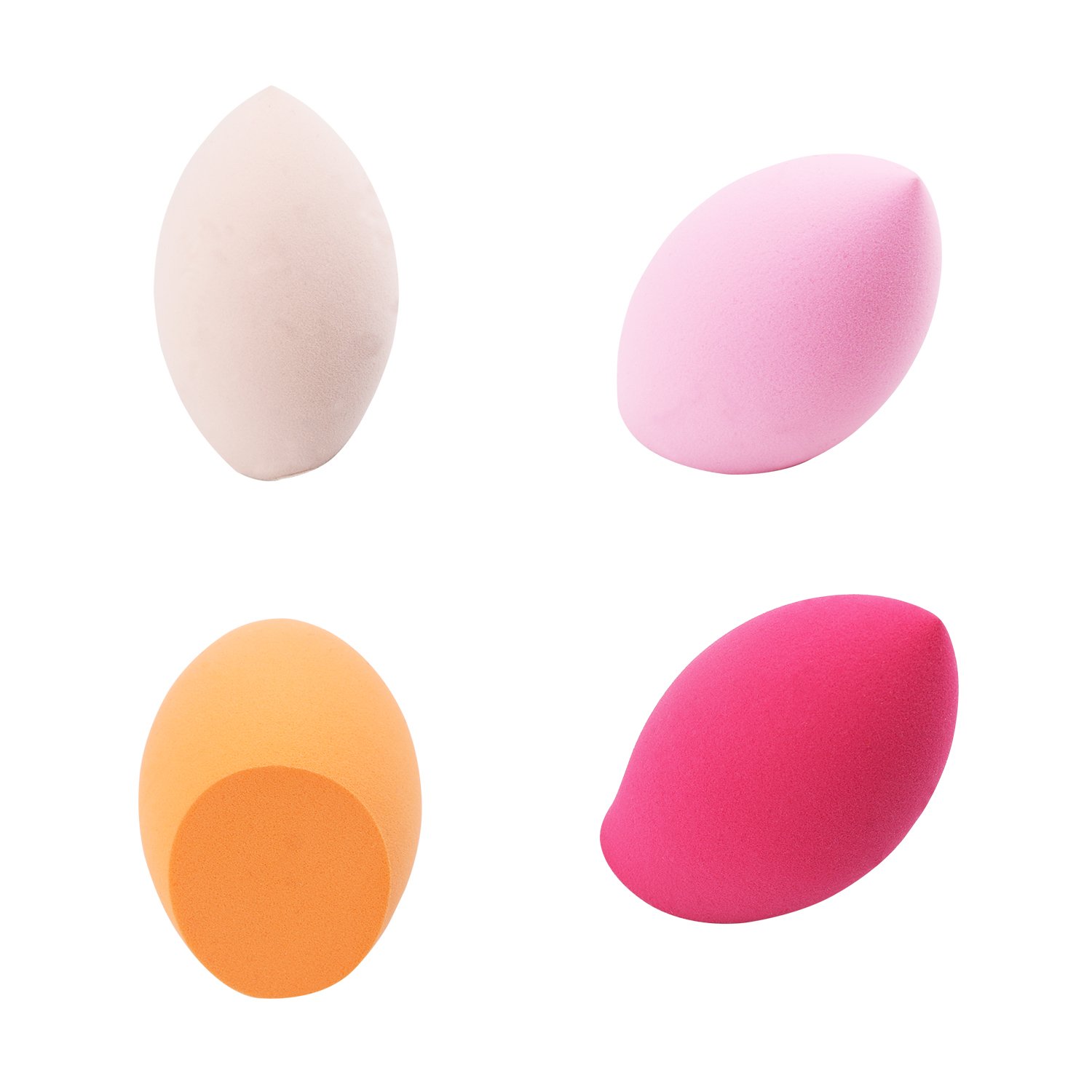 MEYSHAR Makeup Blender Sponge [4-Pack], MEYSHAR Face & Body Sponge - Wet for Liquid Cream - Dry for Powder Complexion Sponge