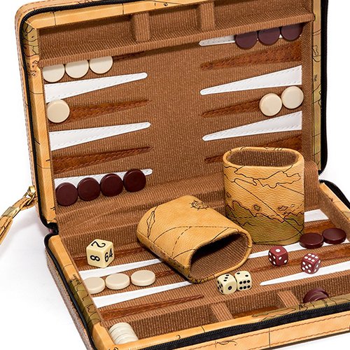 United Nations of New York Magnetic Travel Backgammon Set