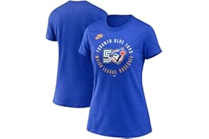 Fanatics Nike MLB Toronto Blue Jays Women's 50th Anniversary Logo Graphic T-Shirt - Royal Blue