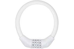 Urban August Original Fridge Lock: Multi-Functional Cable Combination Lock, for French-Door Refrigerators and Cabinets (Small, White - Two Pack)