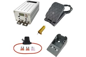MGCSTEM PWM 0-30s Soft Start/Soft Stop DC Motor Speed Controller with Variable Speed Padel Braking Resistor Gear Shifter Kit