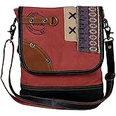 Myra Bag Shoulder Bag for Women - Western Upcycled Canvas and Leather Crossbody Bag - Ruby Canyon USA