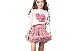 Deerhobbes Design your own girls cardigan/little girls' sweaters-tutu skirt-fall/spring clothes set for toddler outfit