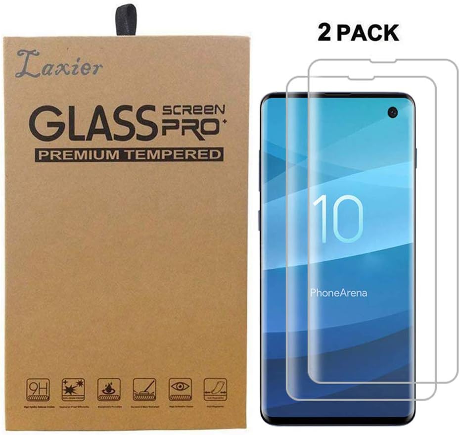 2 Pack of Galaxy S10E Tempered Glass Screen Protector, Case Friendly Edge to Edge Saver Full Coverage Protective Cover Film for Samsung S 10E Phone (Just for S10 E, not for S10 and S10 Plus) (10ER)