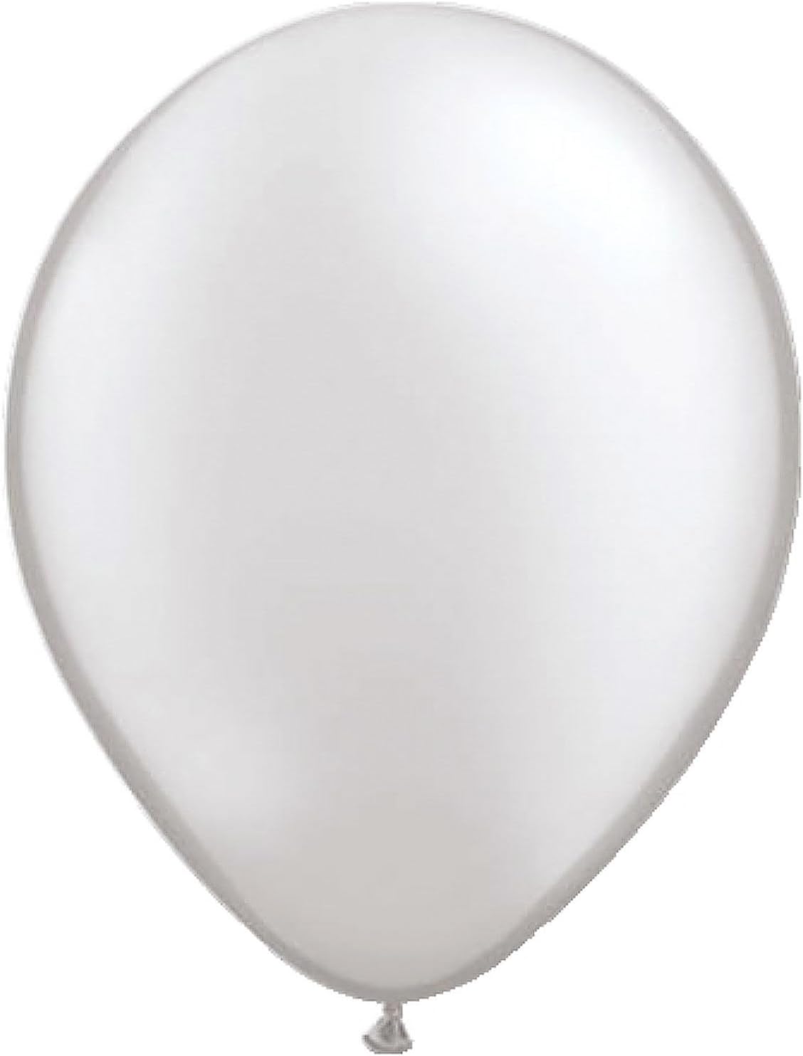 Folat 08119 Silver Balloons Metallic 30 cm-100 Pieces, 100er Pack