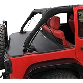 Tonneau Cover for Jeep Wrangler Back Trunk Cargo Cover JK 4-Door, Black | Vinyl Tailgate Toncover Fit for Jeep JKU (2007-2018), Easy to install, Protect Goods, Block UV Rays, Privacy