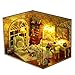 Flever Dollhouse Miniature DIY House Kit Creative Room with Furniture and Cover for Romantic Valentine's Gift-Three Inch of Sunlight