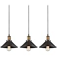 CLAXY Ecopower Industrial Mini Oil Rubbed Bronze Pendant Light 3 Pack